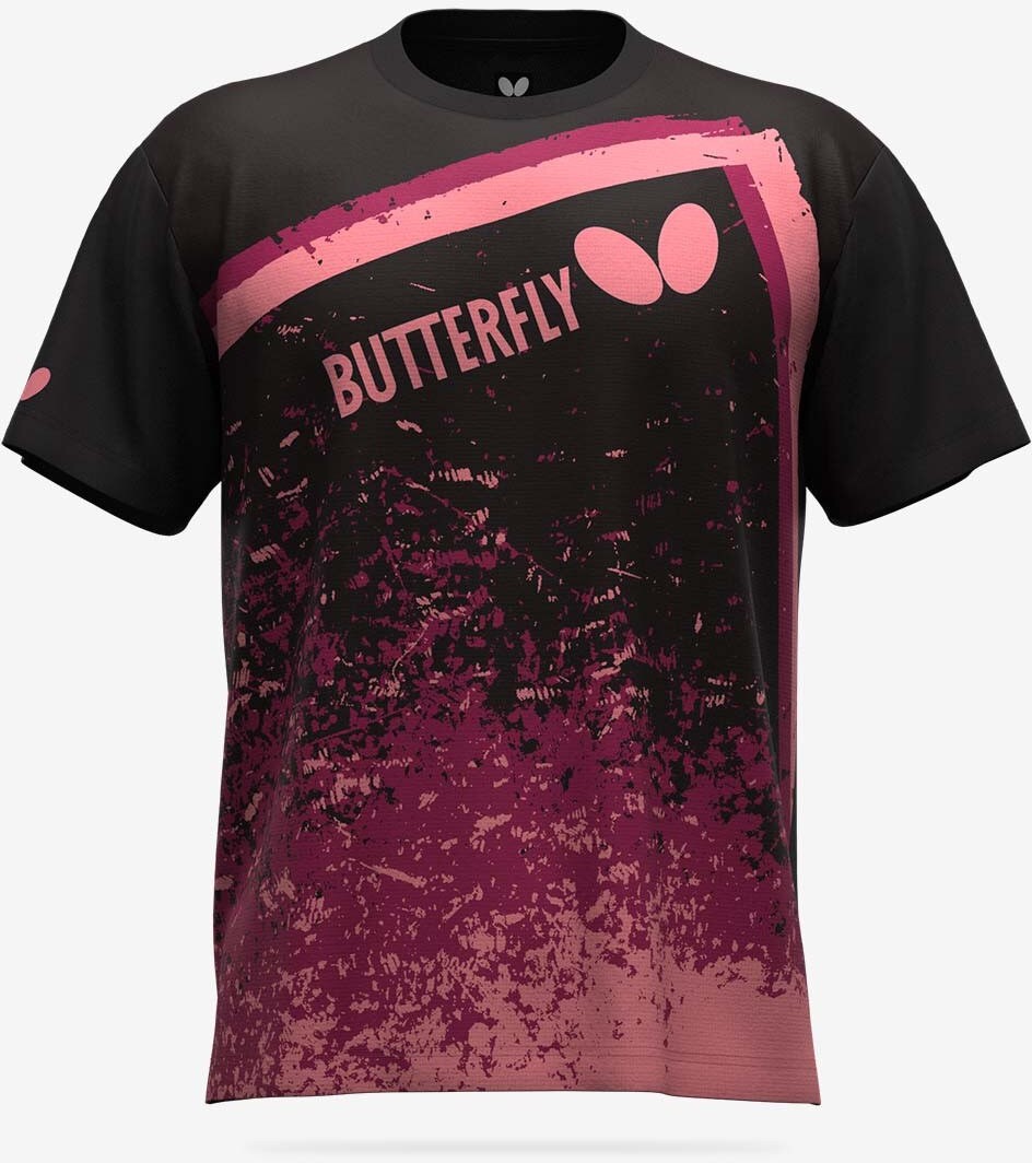 Butterfly Blinka T-Shirt - Black/Pink