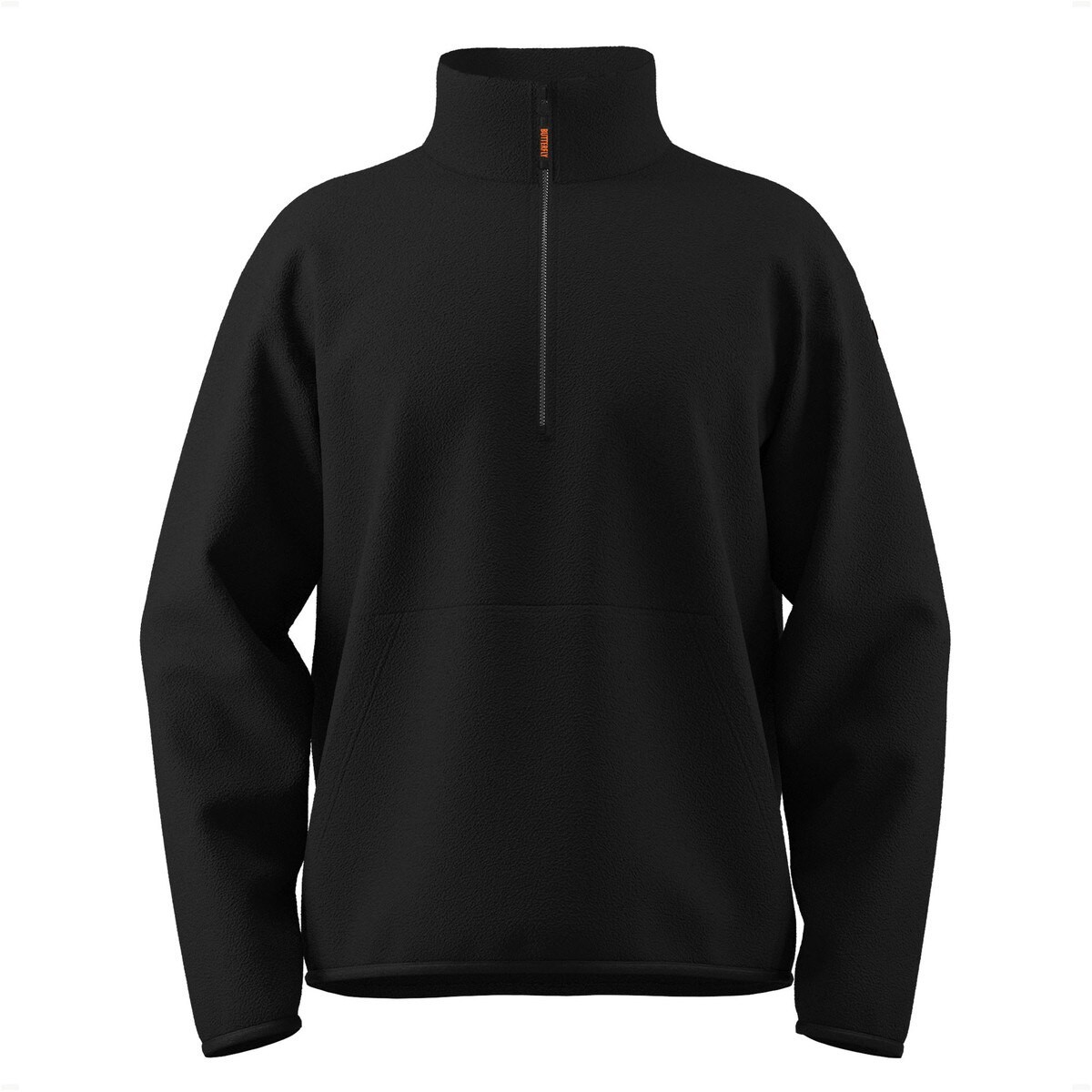 Butterfly Half Zip Light Fleece - Black