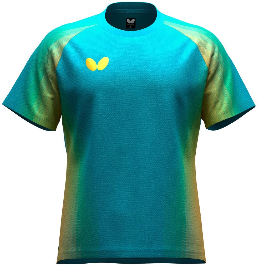 Butterfly Jenora Shirt - Turquoise