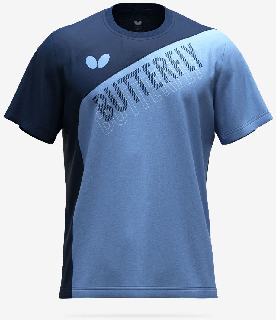 Butterfly Noial Shirt - Saxe Blue