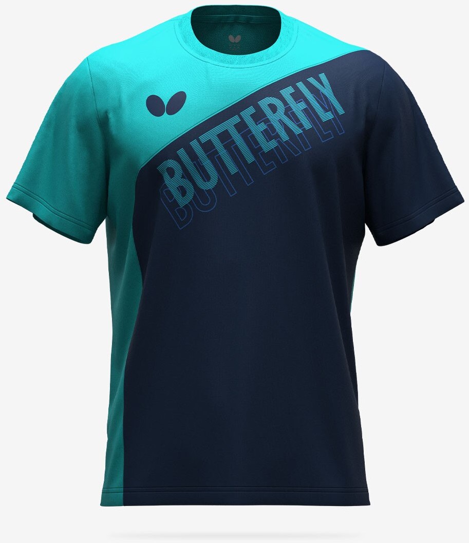 Butterfly Noial Shirt - Turquoise-Blue