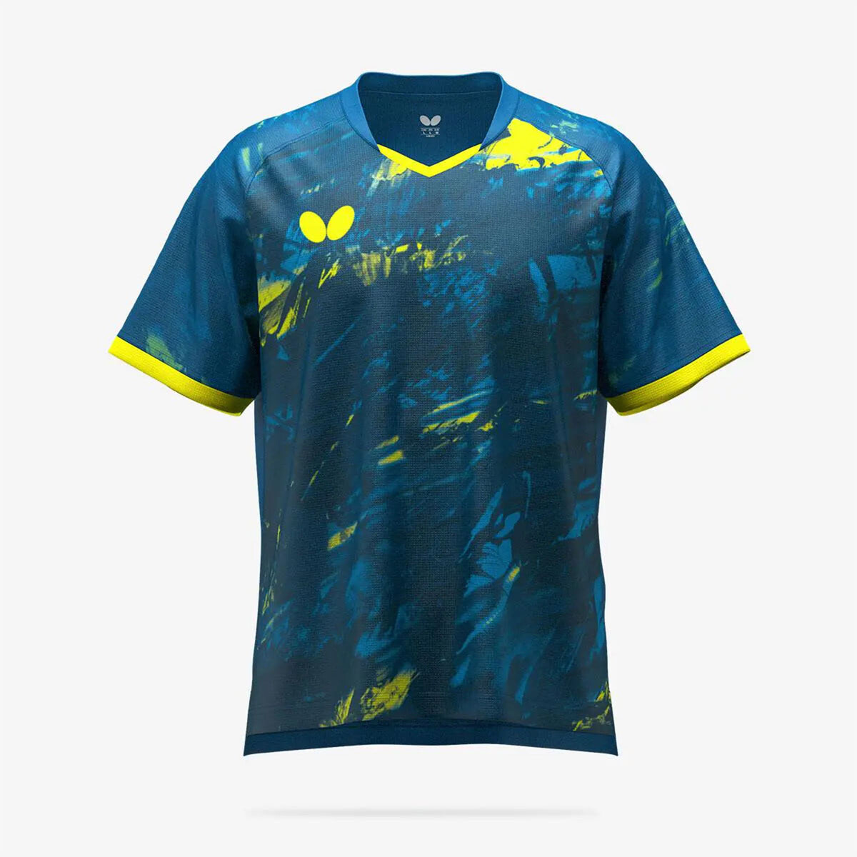 Butterfly Pelsedo Shirt - Marine/Yellow