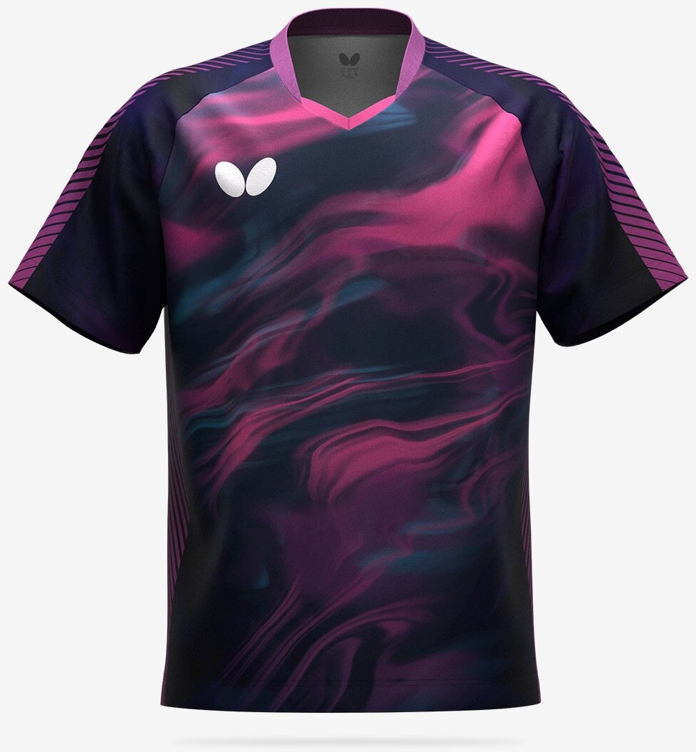 Butterfly Rimeral Shirt - Navy-Rose