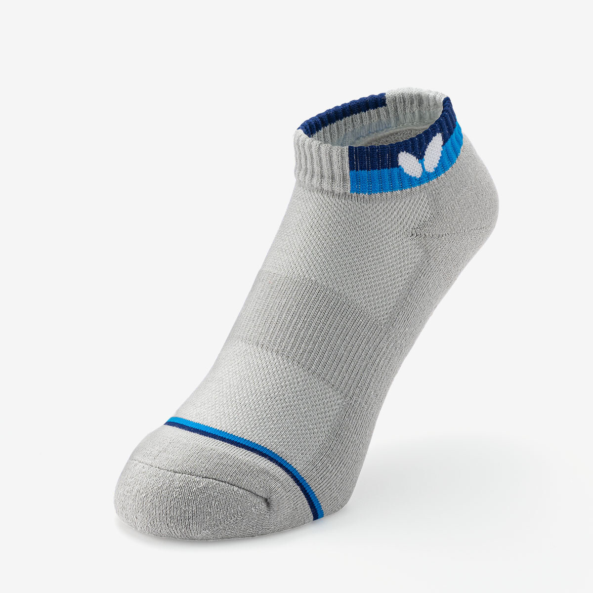 Butterfly Short Color Socks II - Light Grey