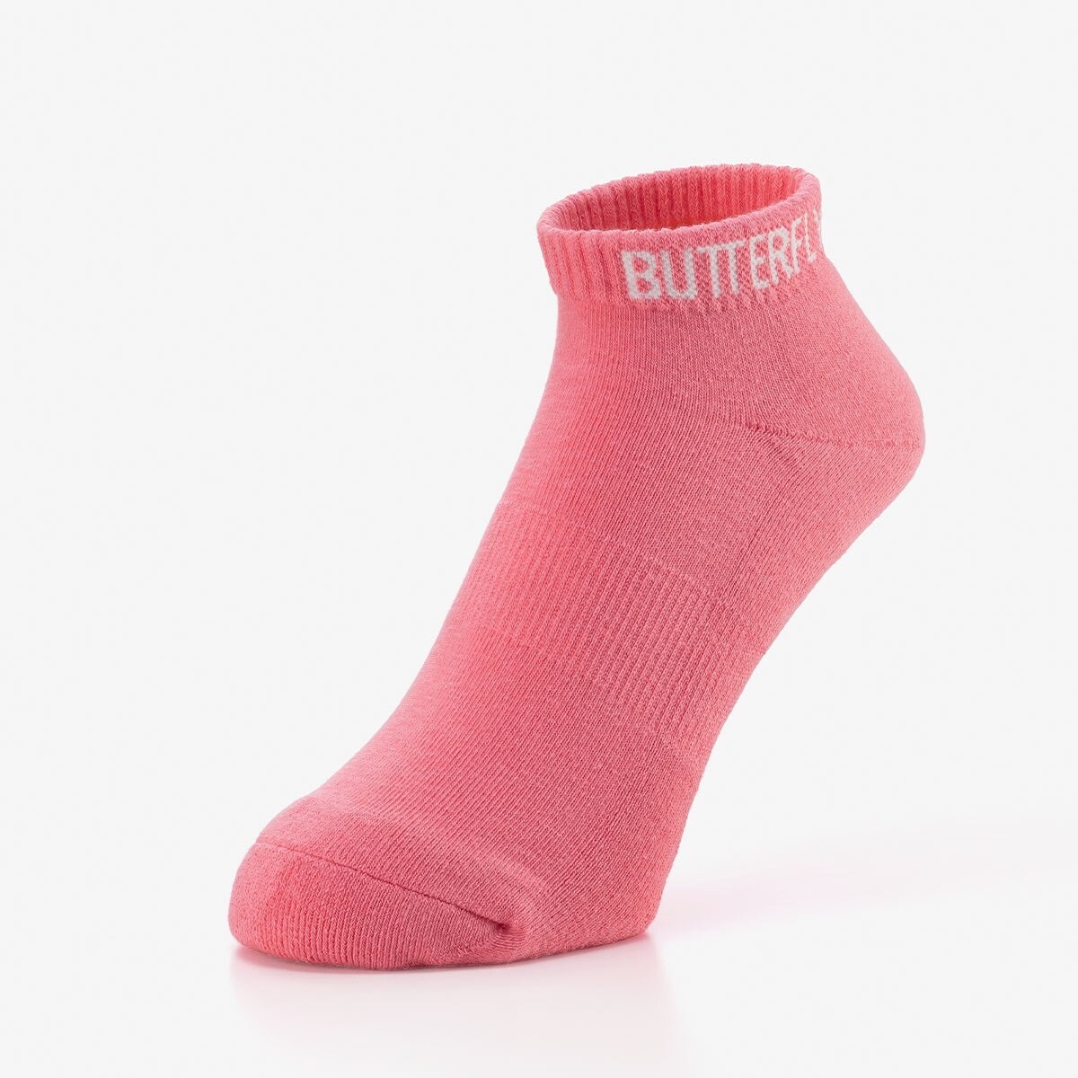 Butterfly Short Color Socks III - Coral Pink