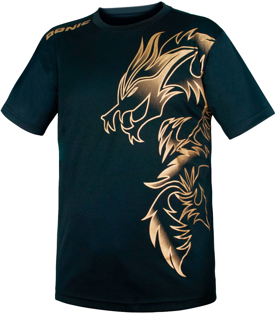 Donic Dragon T-Shirt - Black/Gold