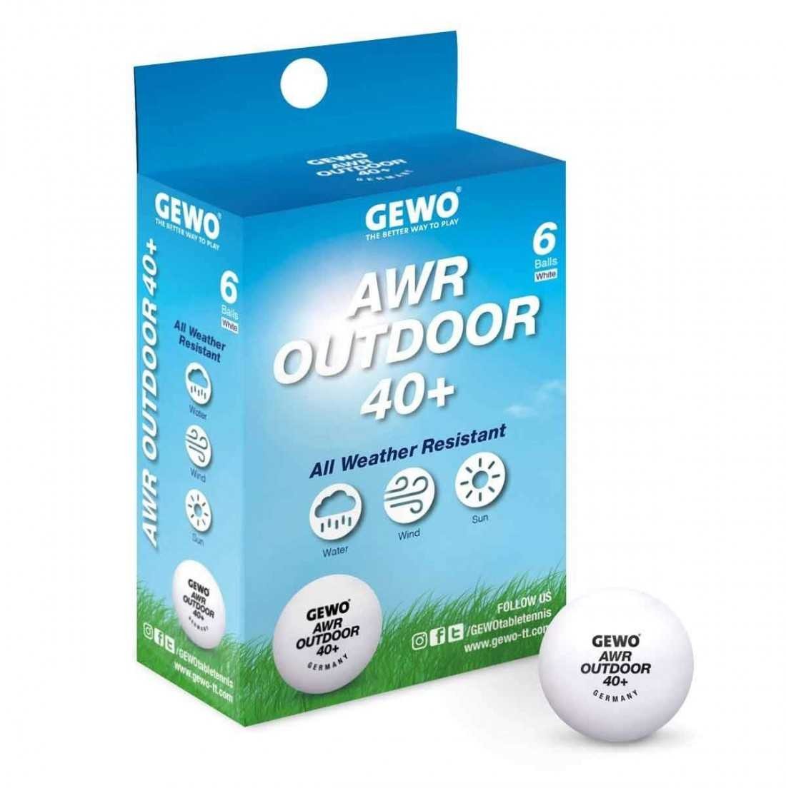 GEWO AWR Outdoor 40+ Balls - Pack of 6