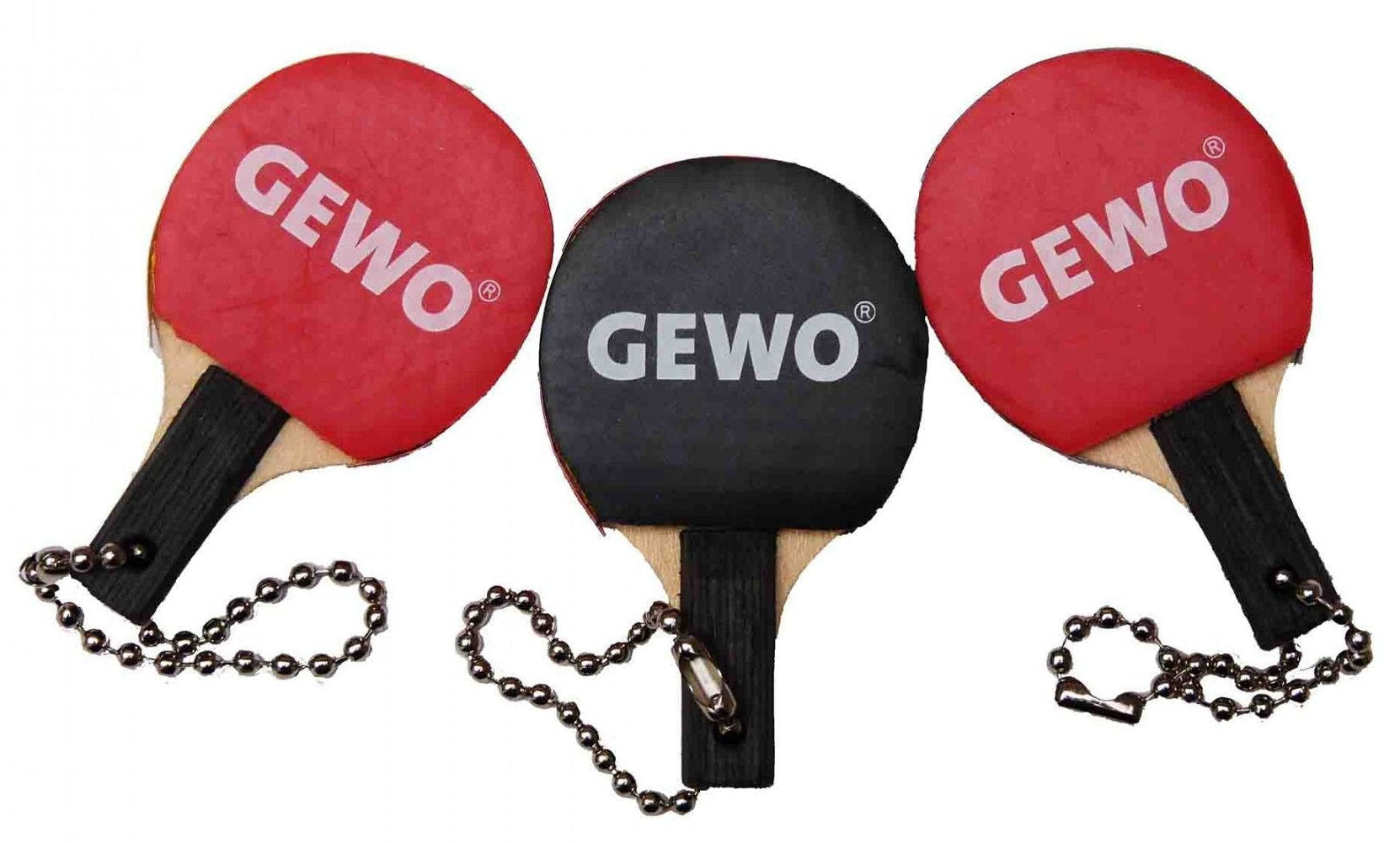 GEWO Mini Paddle Keyring - Set of 3
