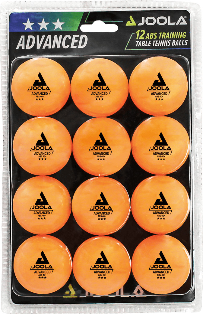 JOOLA AdvancedTraining ABS 3-Star Balls - Orange - Pack of 12
