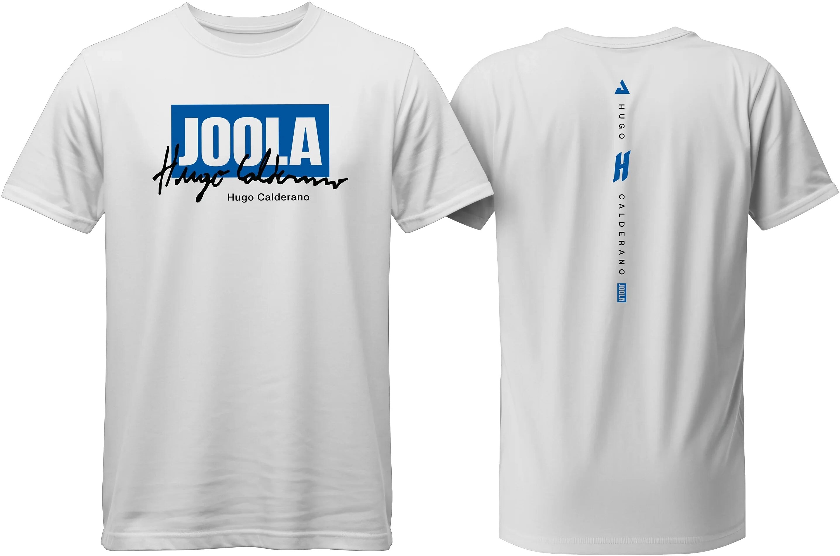 JOOLA Hugo Calderano Icon Tee - White/Azul