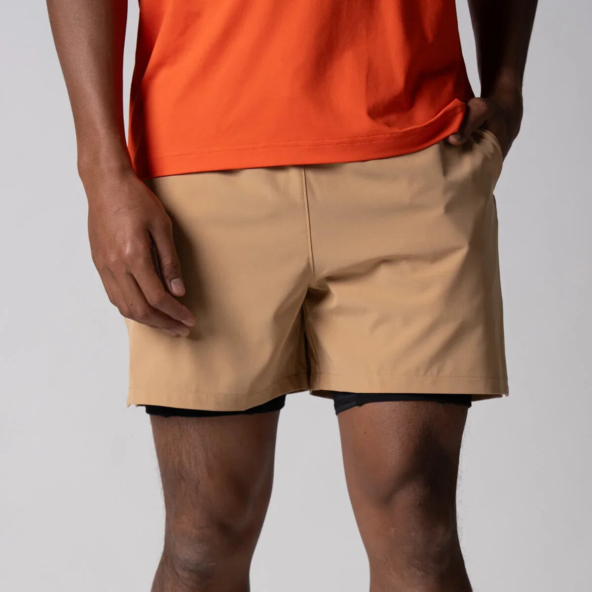 JOOLA Woven 2-in-1 Shorts - Latte