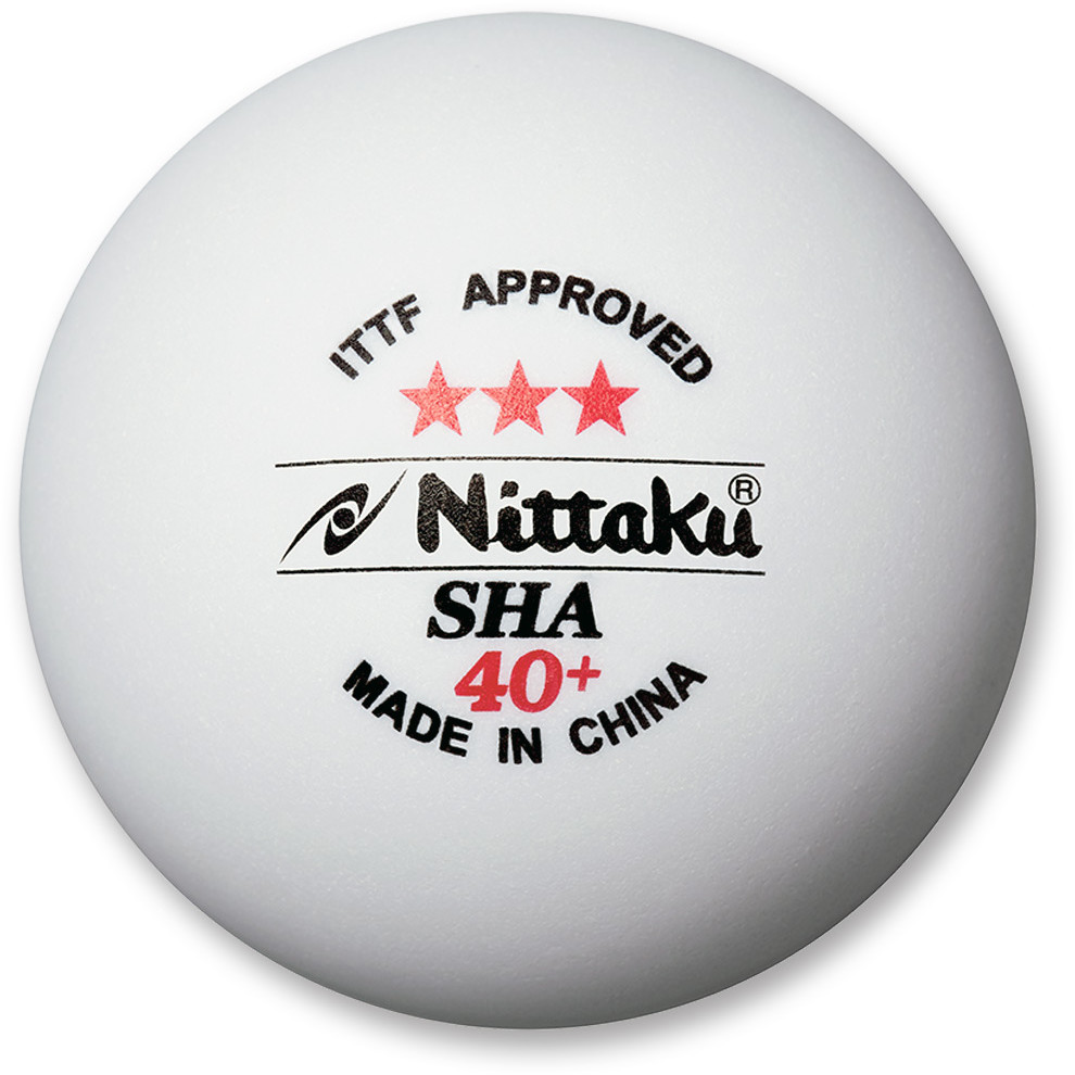 Nittaku 3-Star SHA 40+ Balls - Pack of 12