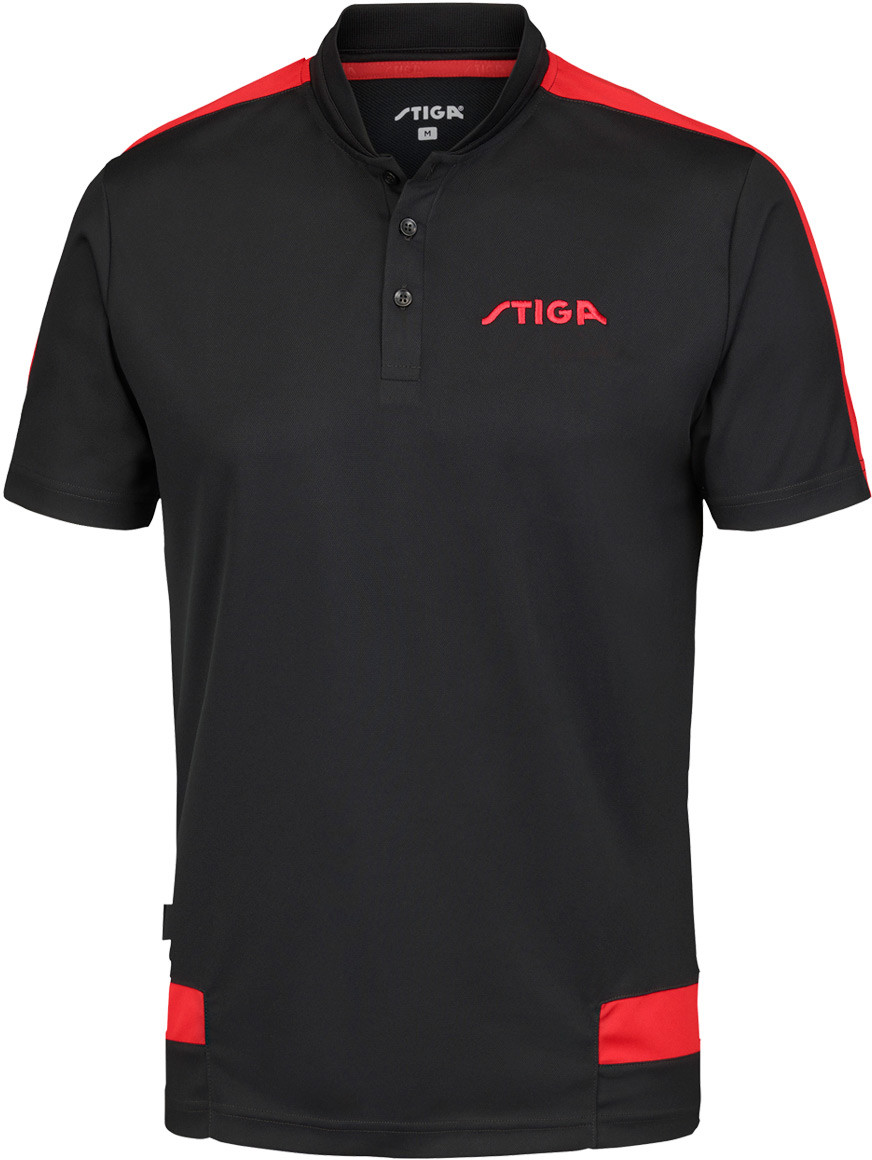 Stiga Creative Polo Shirt - Black/Red