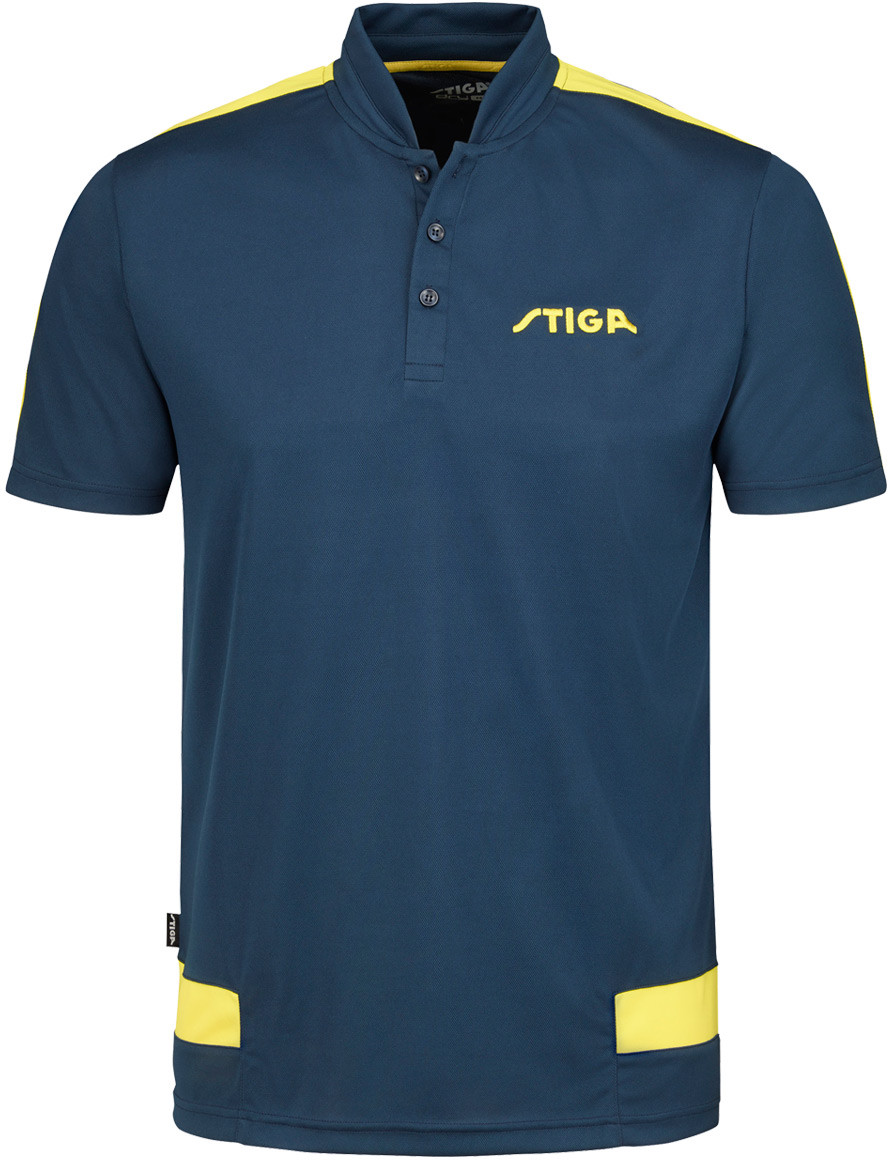 Stiga Creative Polo Shirt - Navy/Yellow