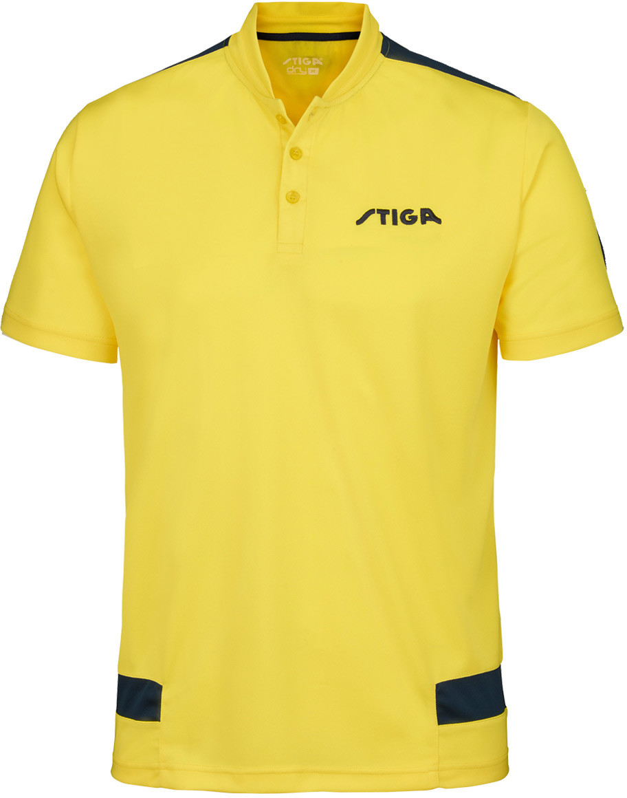 Stiga Creative Polo Shirt - Yellow/Navy