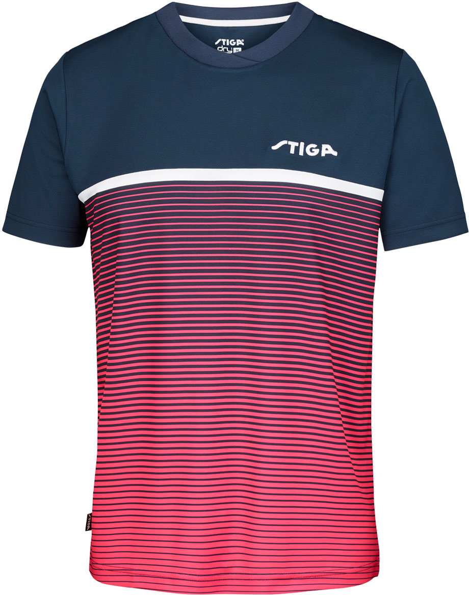 Stiga Lines T-Shirt - Blue/Pink