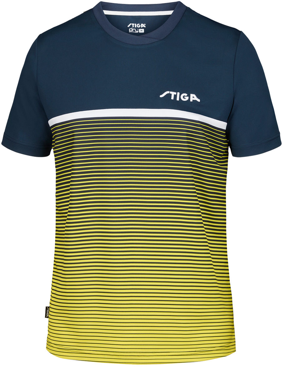 Stiga Lines T-Shirt - Blue/Yellow