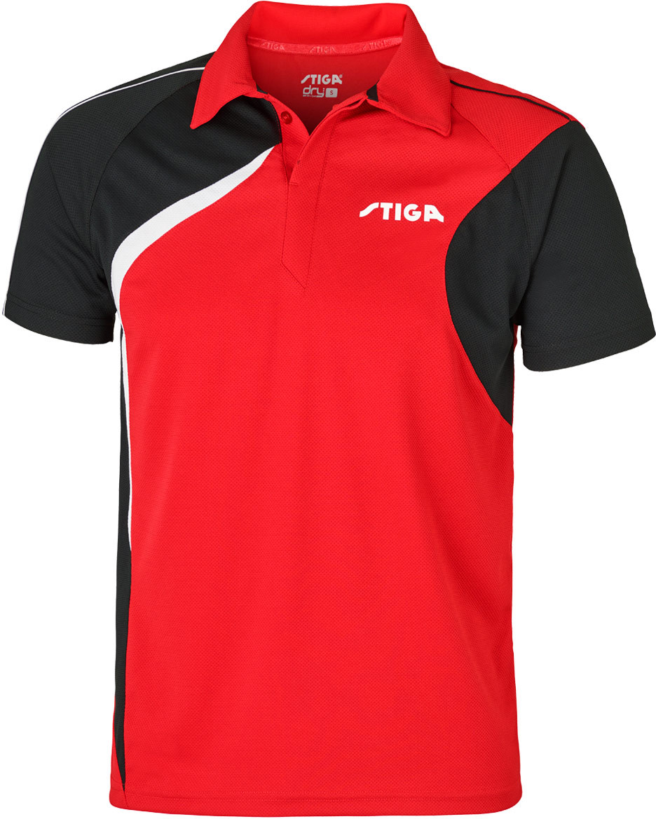 Stiga Voyage Polo Shirt - RedBlack