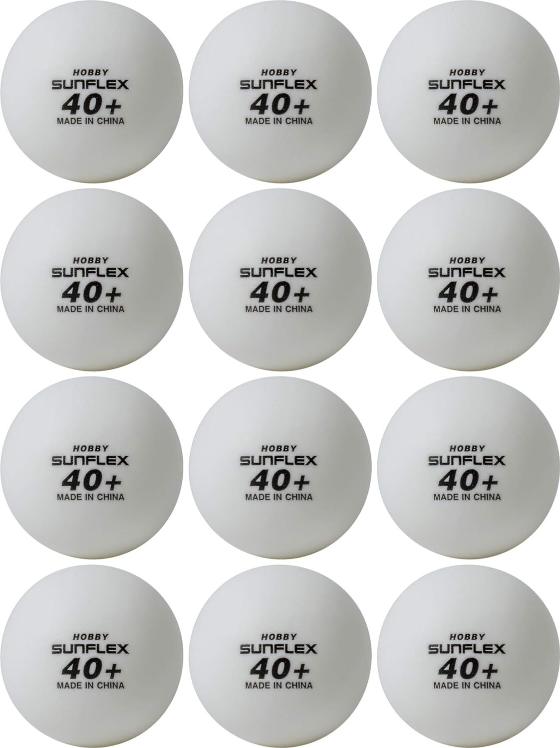 Sunflex Hobby Balls - White - Pack of 12