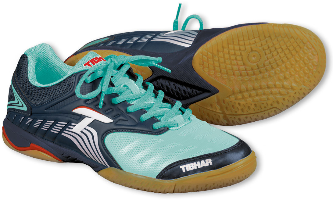 Tibhar Blizzard Speed Shoes - Navy/Turquoise