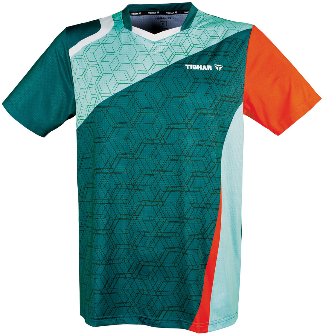 Tibhar Sol T-Shirt - Teal/Orange