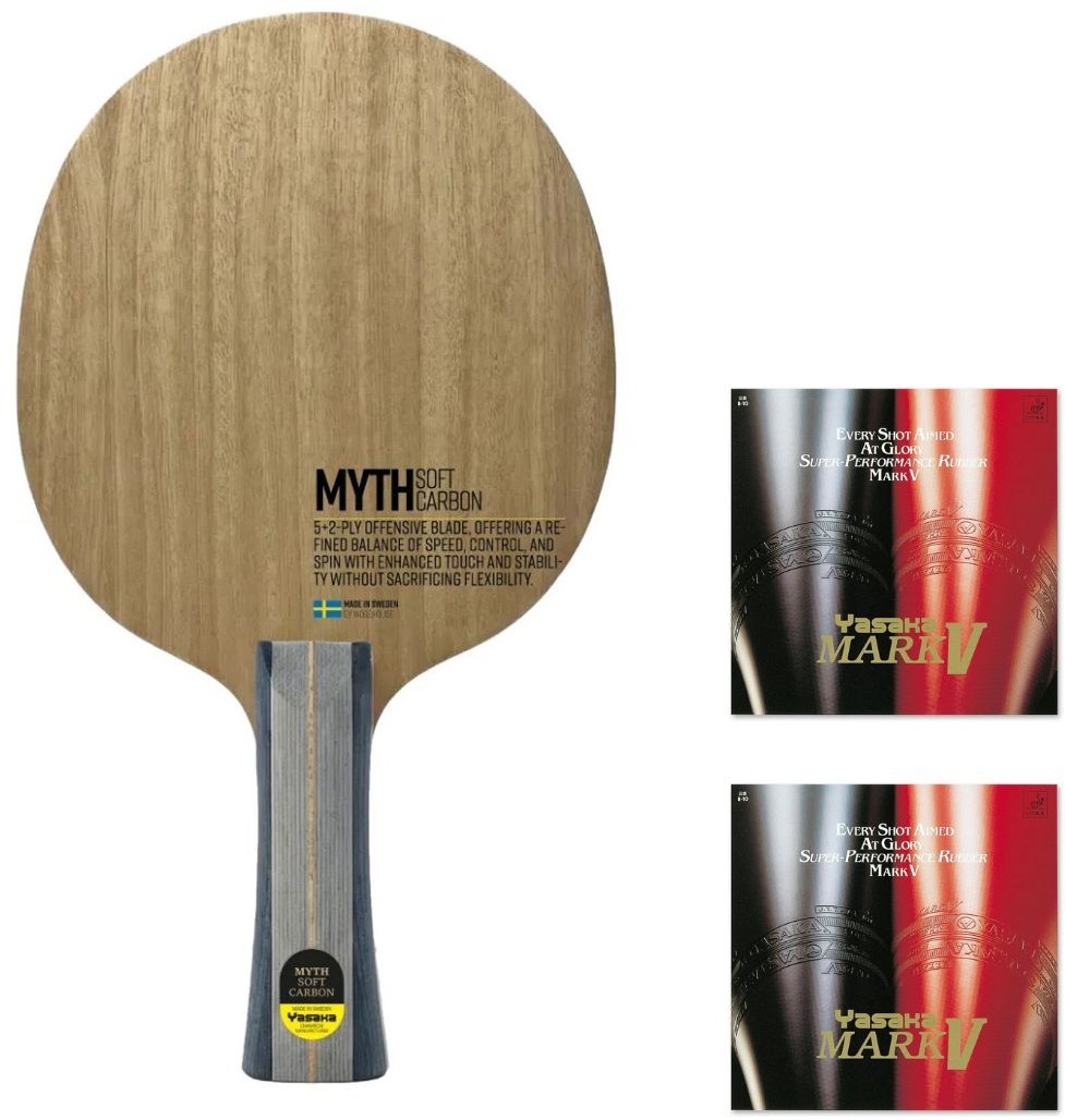 Yasaka Myth Soft Carbon w/Mark V and Free Case