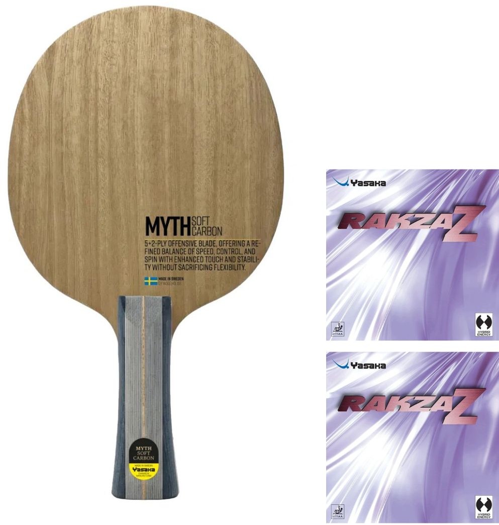 Yasaka Myth Soft Carbon w/Rakza Z and Free Case