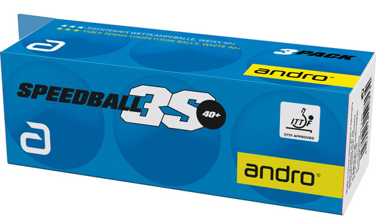Andro Speedball 3S 3-Star ABS Balls - Pack of 3