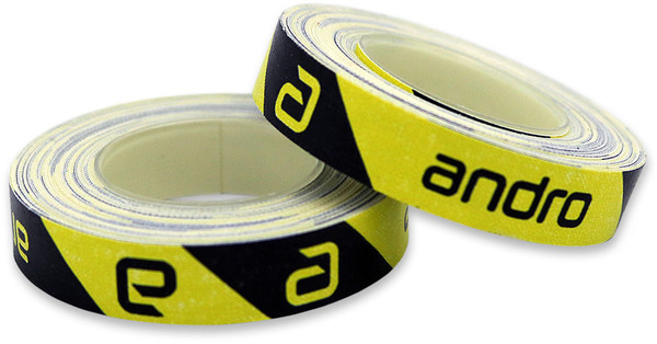 Andro Edge Tape - CI Black/Yellow - 10mm x 5m (10 rackets)