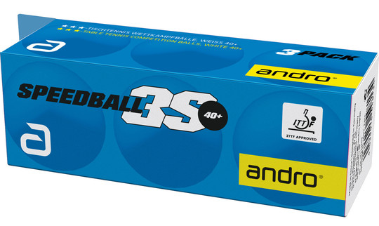 Andro Speedball 3S 3-Star ABS Balls - Pack of 12