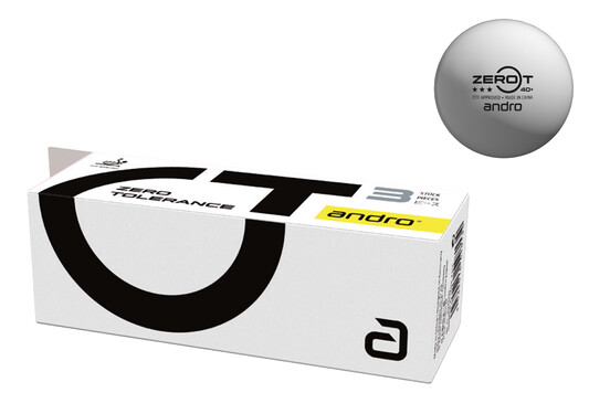 Andro Zero T 3-Star Balls - Pack of 3