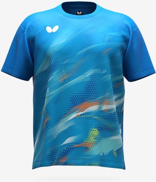 Butterfly Addross Shirt - Sky Blue