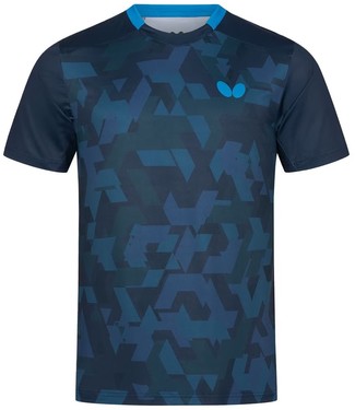 Butterfly Ageo Shirt - Night Blue