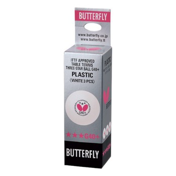Butterfly 3-Star Ball G40+ - Pack of 3