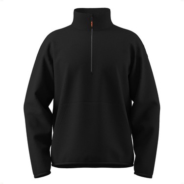 Butterfly Half Zip Light Fleece - Black