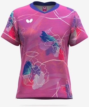 Butterfly Haruneo Lady Shirt - Magenta