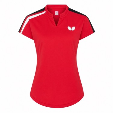 Butterfly Ikoma Lady Shirt - Red