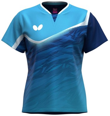 Butterfly Laulie Lady Shirt - Sky-Blue