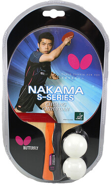 Details about   Butterfly Nakama S-Series Table Tennis Racket Ball 2ea NWT NAKAMA S-1 