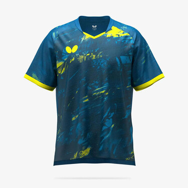 Butterfly Pelsedo Shirt - Marine/Yellow