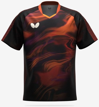 Butterfly Rimeral Shirt - Black-Red