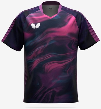 Butterfly Rimeral Shirt - Navy-Rose