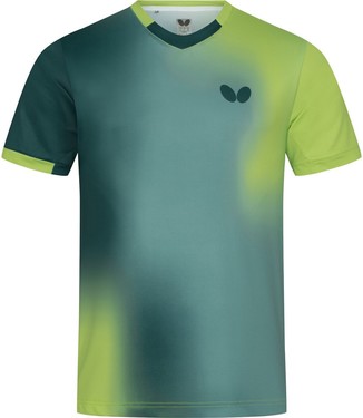 Butterfly Toyama Shirt - Lime-Grey
