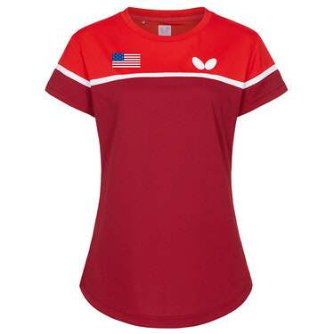 Butterfly USA Team 23 Lady Shirt - Red