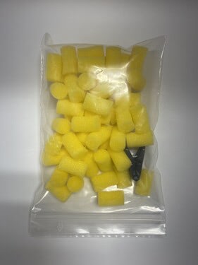 Foam Sponge with Clip - Pack of 50