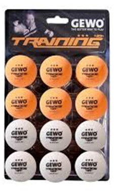 GEWO 3 Star 40+ Training Balls - Orange/White - Pack of 12