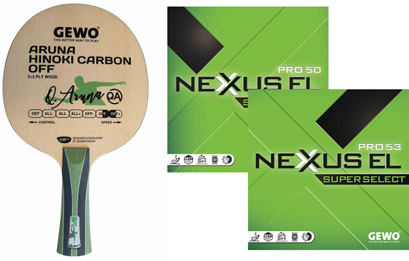 GEWO Aruna Hinoki Carbon w/Nexxus Superselect 53 and 50