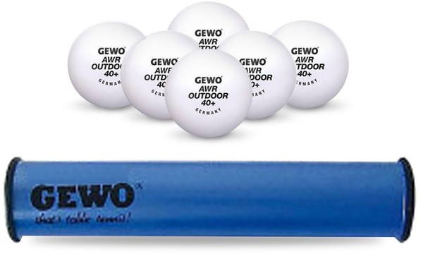 GEWO Ball Tube with 6 GEWO AWR Outdoor Balls