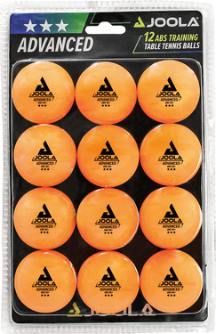 JOOLA AdvancedTraining ABS 3-Star Balls - Orange - Pack of 12