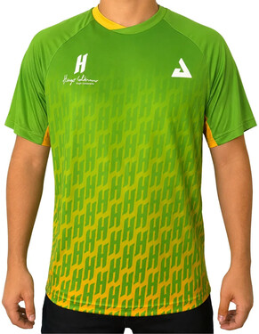 JOOLA Hugo Calderano Monogram Crossover Raglan Shirt - Tropical Glow